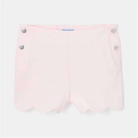 Short Enfant Fille En Piqué De Coton Rose Poudre Jacadi Jacadi Paris