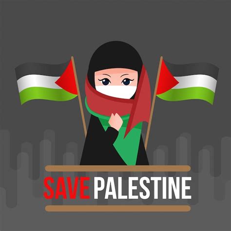 Save Palestine Illustration Vector Premium Download