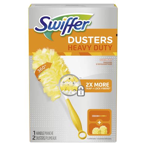 Swiffer Dusters Heavy Duty Starter Kit 1 Handle 2 Dusters