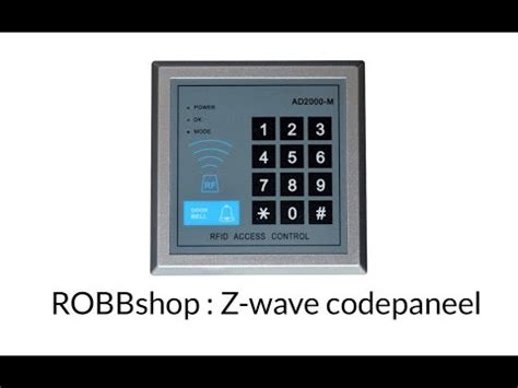 Z Wave Keypad Demonstratie Youtube
