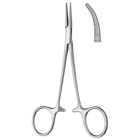 Halsted Mosquito Forceps Curved Cm Single Use National Surgical