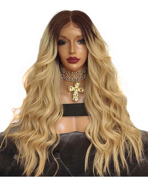 Lace Front Blonde Wavy Wig 130 Density Super X Studio