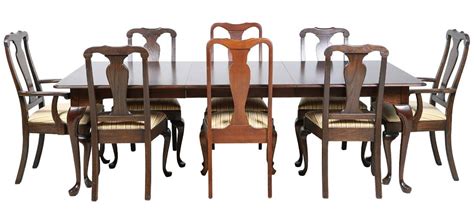 9 Pc Pennsylvania House Queen Anne Style Cherry Dining Set