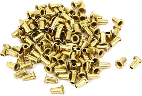 Amazon Uxcell A Ux Pcs Mm X Mm Brass Plated Rivets