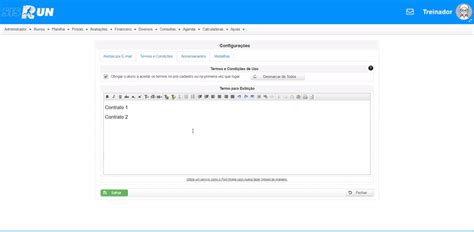 Como Incluir Termos E Condi Es Para O Aluno Aceitar Sisrun Central