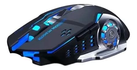 Mouse para jogo sem fio recarregável T Wolf Q13 preto