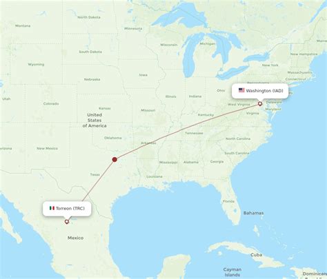 All Flight Routes From Torreon To Dulles Trc To Iad Flight Routes