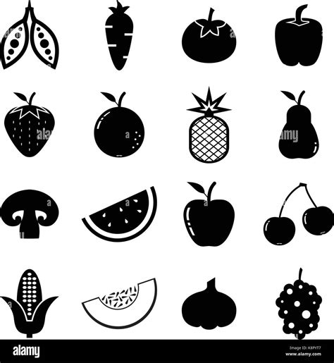 Fruit and vegetable icon Stock Vector Image & Art - Alamy