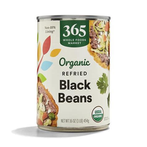 Amazon 365 By Whole Foods Market Beans Black Refried Organic 16