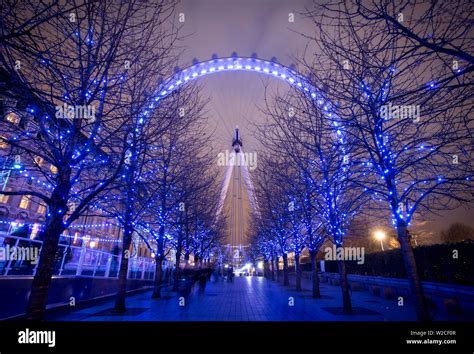 London Eye Millennium Wheel South Bank London England Stock Photo