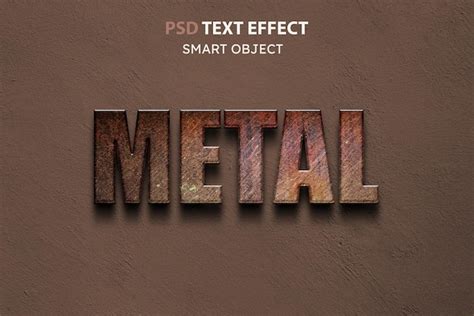 Premium PSD Rusted 3d Text Effect Editable Text Effect Premium Psd