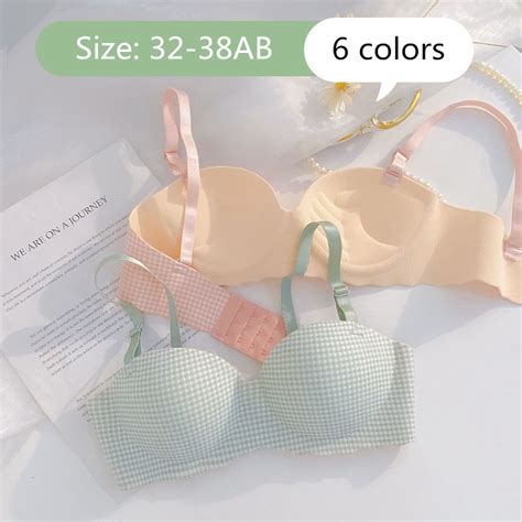 Student Youth Seamless Lingerie Comfort Soft Wireless Women Bra Small Chest Push Up Thick Cup