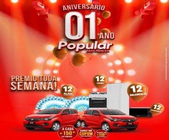 Participe do Aniversário 2024 Popular Atacadista Promoção Participar