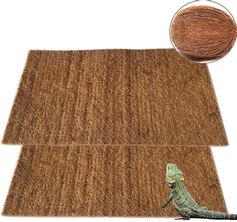 Pivby Alfombra De Fibra De Coco Natural Para Reptiles De Fibra De Coco