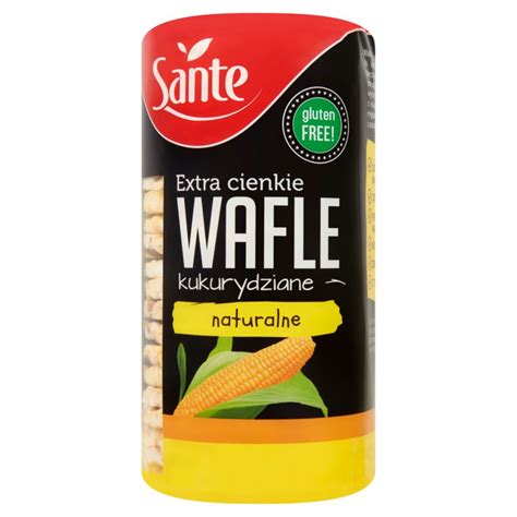 Sante Extra Cienkie Wafle Kukurydziane Naturalne G Torimpex Toru