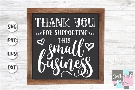 Thank You For Supporting This Small Business Handmade Svg 532768