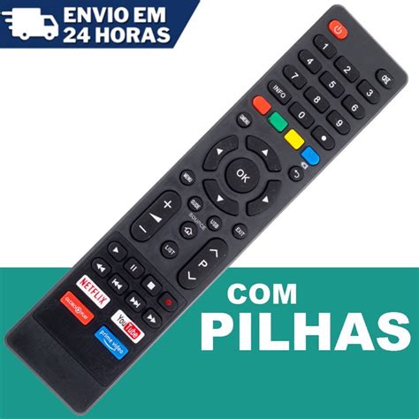 Controle de TV Compatível Philco Smart LCD 4K Controle Philco LCD