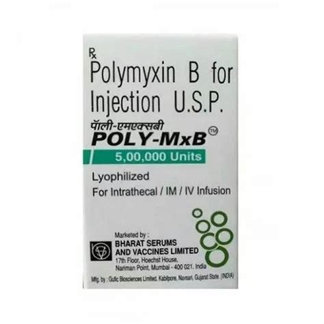 Polymyxin B For Injection Usp Units Grade Medicine Grade At Rs