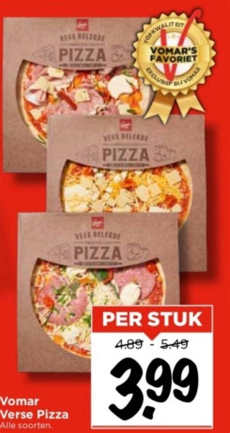 Vomar Verse Pizza Aanbieding Bij Vomar Voordeelmarkt