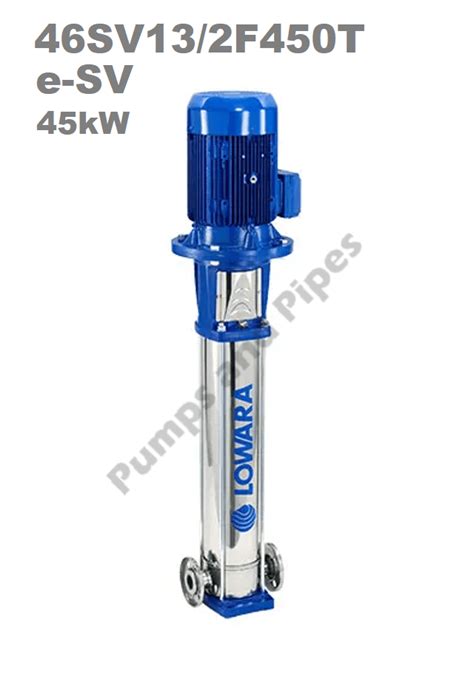 Lowara 46sv132f450t 45kw Vertical Multistage Pump 80mm Pn40 Flanged