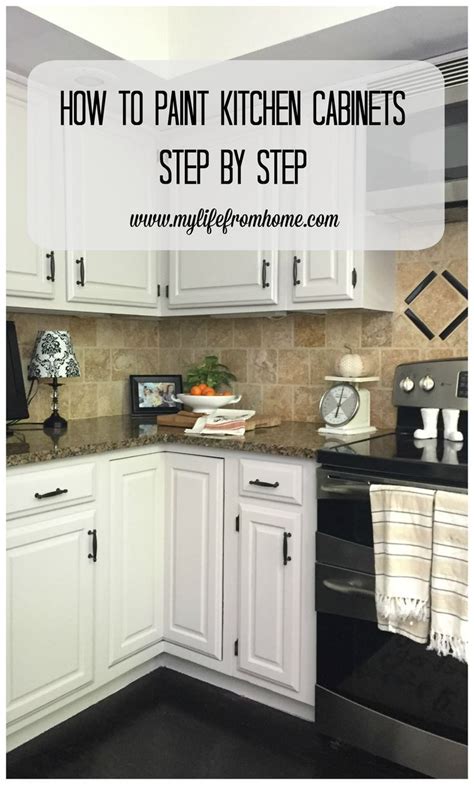 DIY How I Painted My Kitchen Cabinets Kitchen Cabinet Repainting