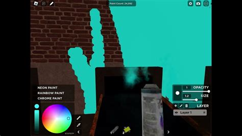 Painting A Building All Cyanroblox Spray Paint With Toma Youtube