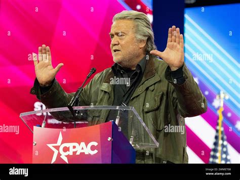 National Harbor Maryland Stati Uniti 24 Febbraio 2024 Steve Bannon