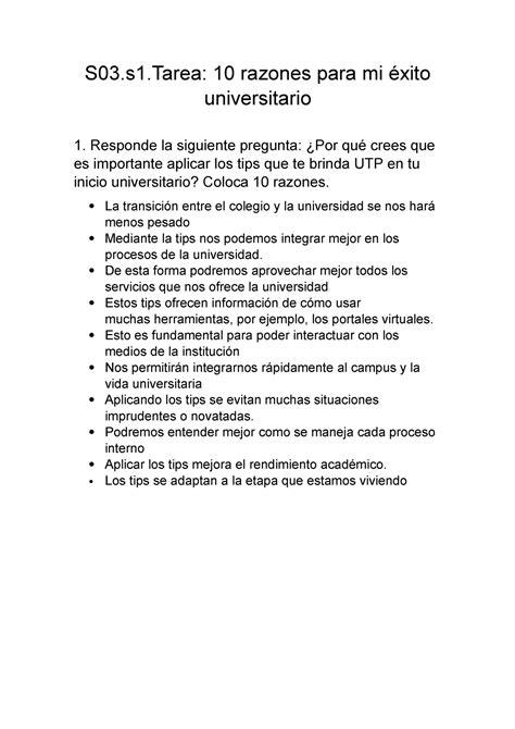 Ivu Actividad S Razones Para Mi Xito Universitario