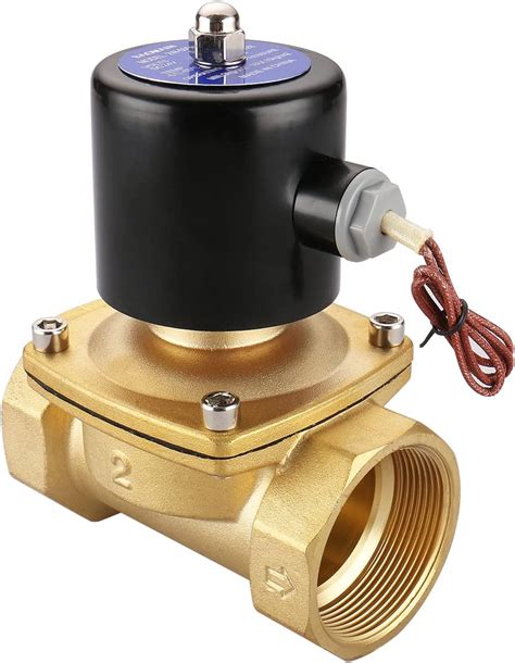 Baomain 2 Inch DC 24V Brass Electric Solenoid Valve Water Air NC Valve