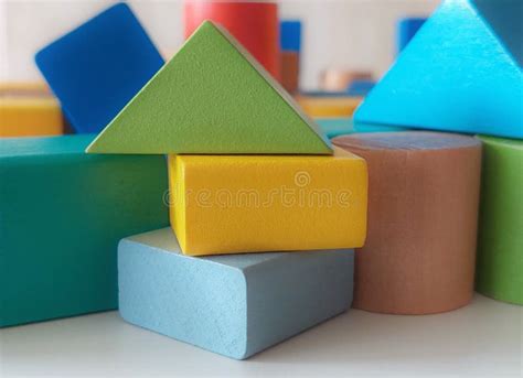 Wooden toy blocks stock image. Image of colors, play - 258049959