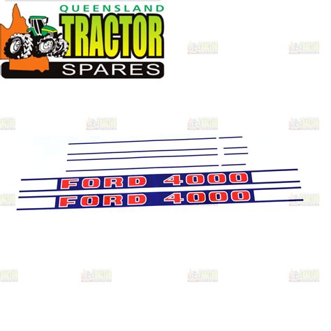 Ford 4000 Tractor Decal Set Ebay