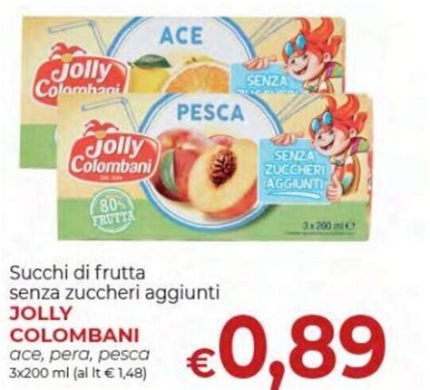 Jolly Colombani Succhi Di Frutta Senza Zuccheri Aggiunti Ace Pera