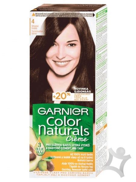 Garnier Color Naturals farba na vlasy 4 stredná hnedá Farby farebné