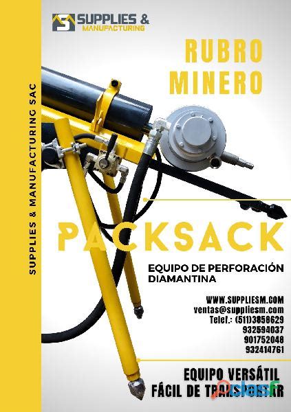 Packsack maquina de perforación diamantina supplies en Perú Clasf