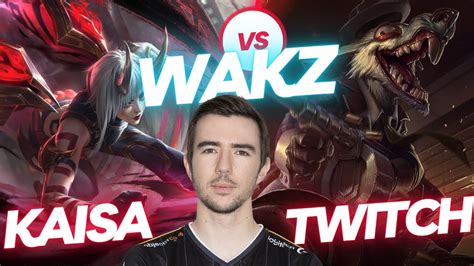 WAKZ KAISA VS TWITCH ADC GAMEPLAY Patch 13 14 Season 13