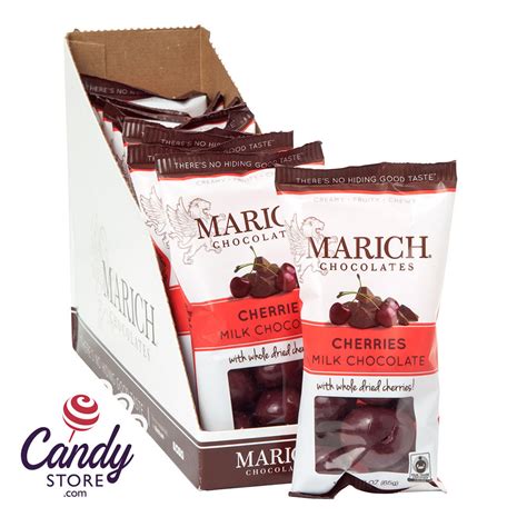 Milk Chocolate Cherries Marich 12ct - CandyStore.com