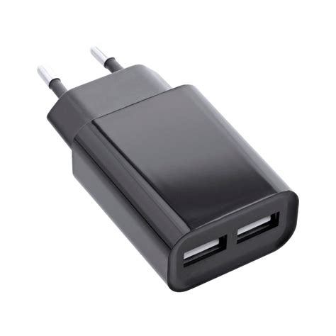 InLine USB Ladegerät DUO Netzteil 2 fach Stromadapter 100 240V zu 5V