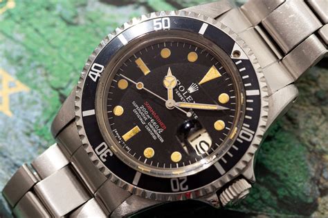 Vintage Rolex Red Submariner Long F 1680