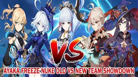 Furina Jean Vs Kazuha Mona Ayaka Freeze Nuke Old Vs New Team