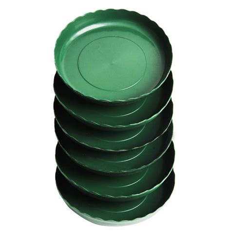 Ira Pollitt Plant Saucers Inch Drip Trays Green Plastic Tray Saucers