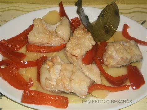 Pan Frito O Reban S Bacalao Confitado Con Pimientos