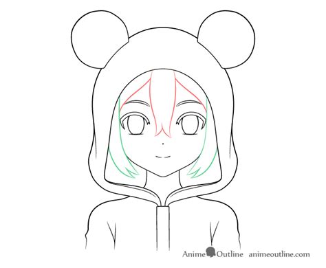 How To Draw An Anime Panda Girl Step By Step Animeoutline Atelier