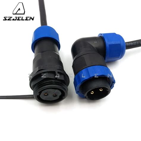 Sd Ta Zp Degree Elbow Waterproof Connectors Pin Cable Docking