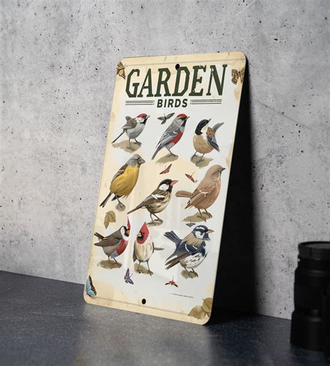 Metal Garden Birds Rustic Sign Outdoor Decor, Metal Wall Art, Garden Accents, Bird Decorations ...