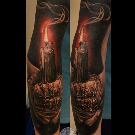 22+ Burning Candle Tattoo - NicholaClara