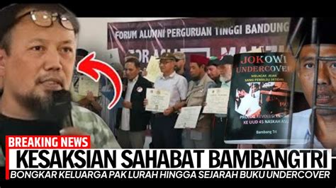 BOCOR KESAKSIAN SAHABAT BAMBANG TRI SOAL IJAZAH PALSU JKW