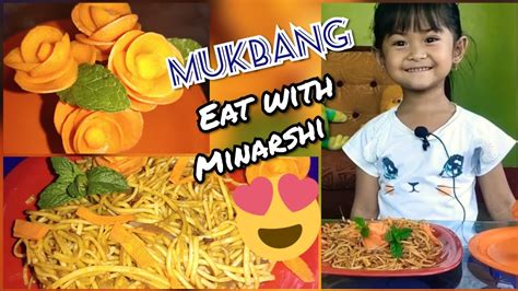 Kid Mukbang Noodles🍜 And Carrot🥕 Eating Sound Indian Food Youtube