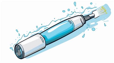 Vibrant Cartoon Electric Toothbrush Illustration Premium Ai Generated