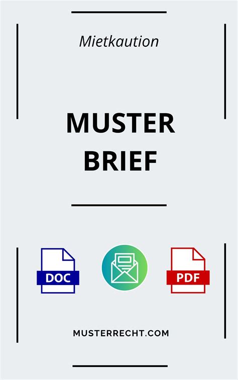 Musterbrief Mietkaution Pdf Word Schreiben Vorlage