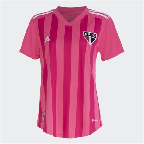 Camisa Outubro Rosa São Paulo Feminina Rosa adidas adidas Brasil